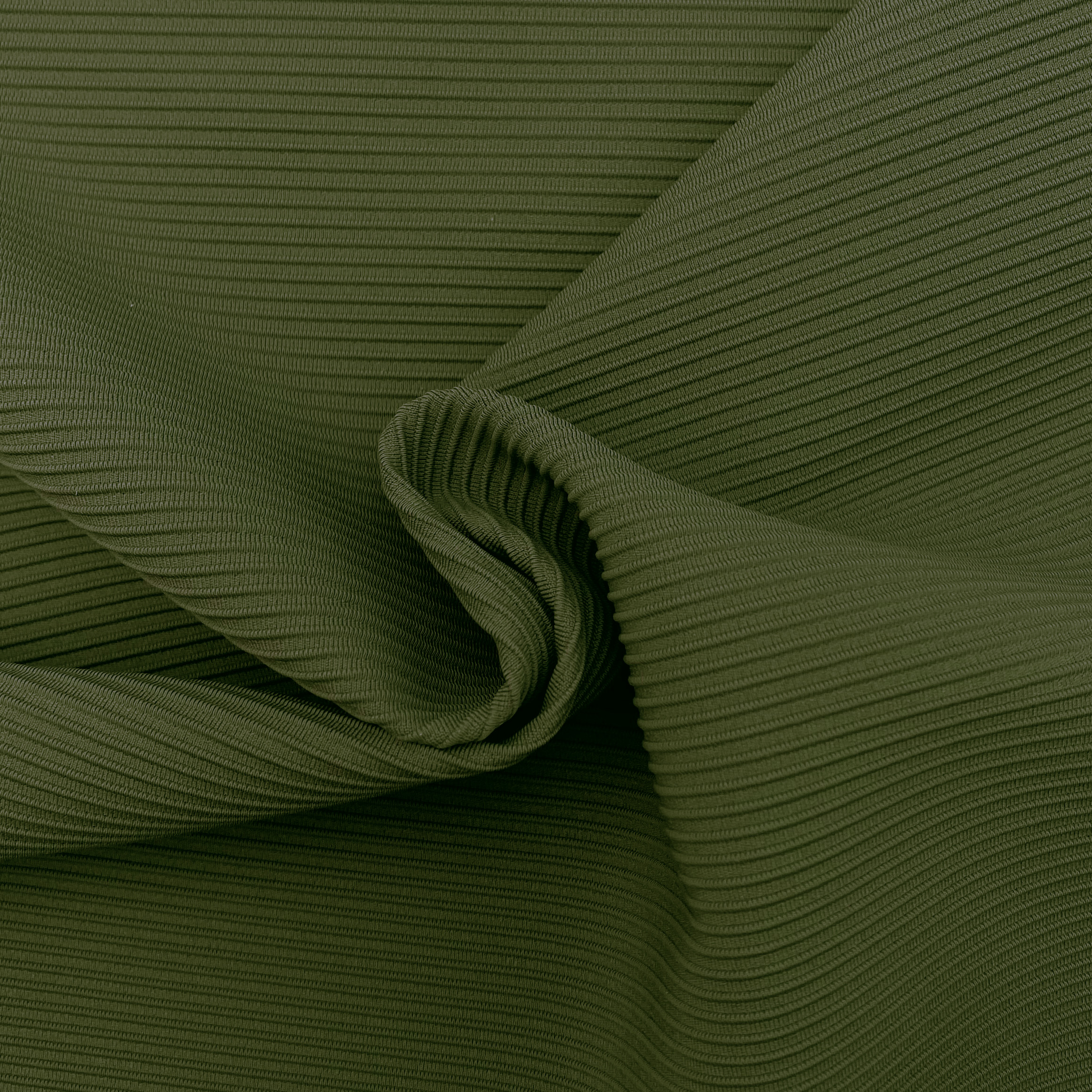 75% níolón 25% Spandex 270gsm 150cm Fabraic Interlock Ottoman Kakhi Green